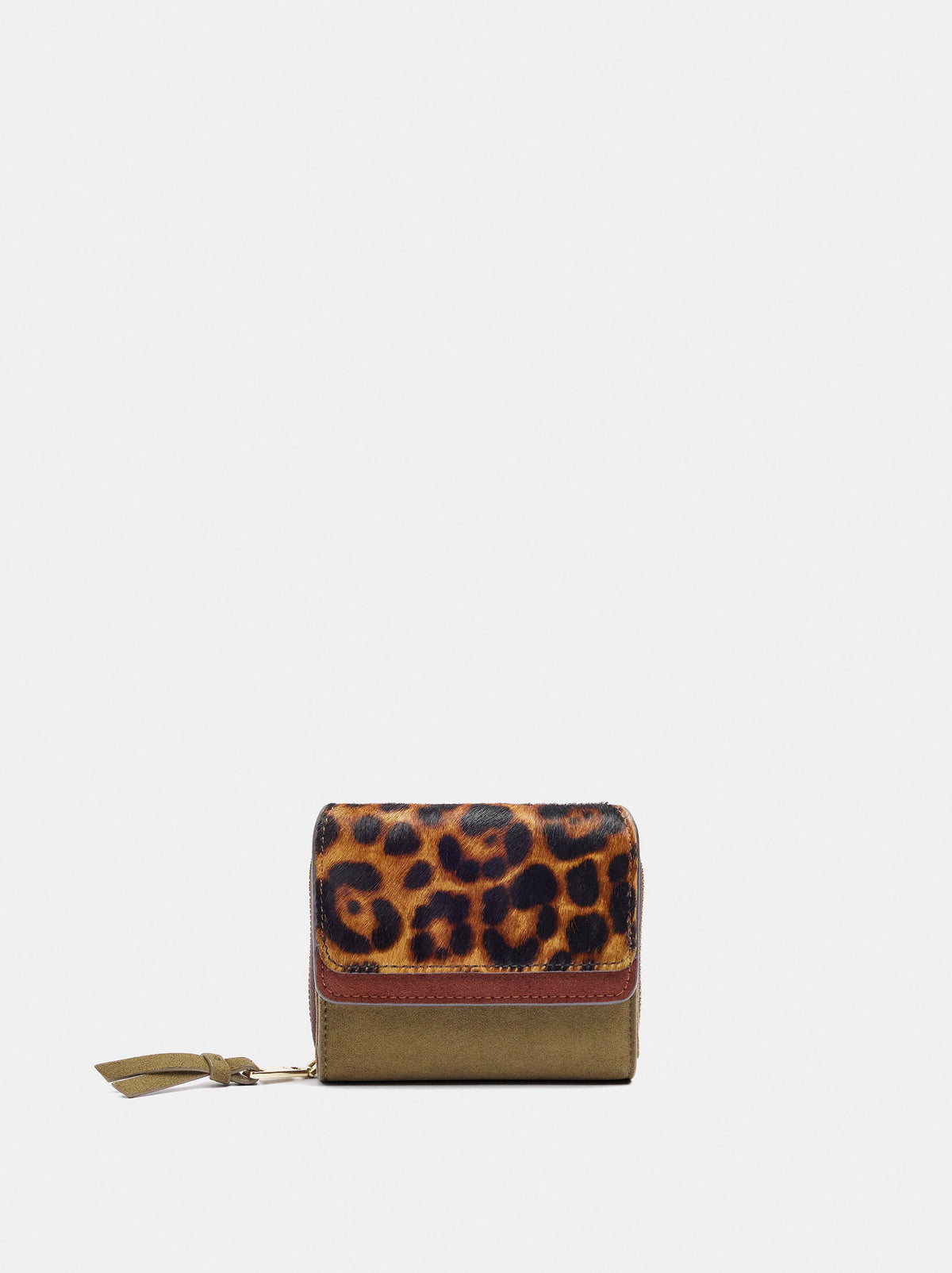 Small Wallet With Leather Details