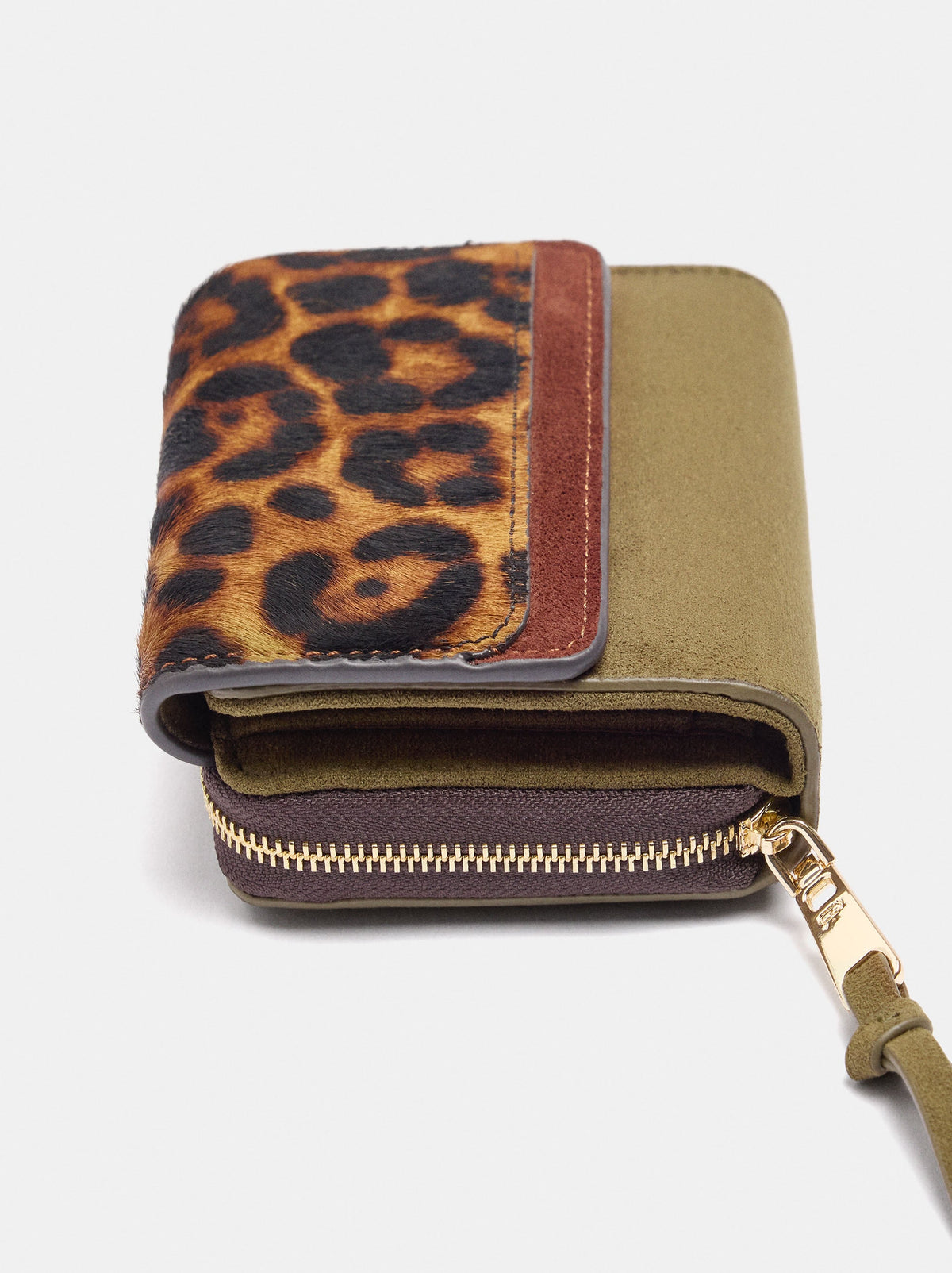 Small Wallet With Leather Details