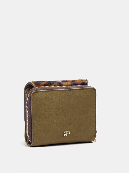 Small Wallet With Leather Details