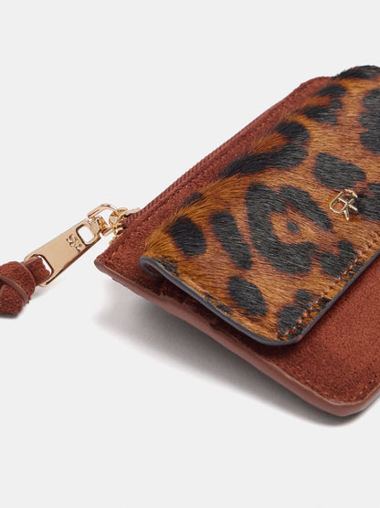 Card Holder With Leather Details