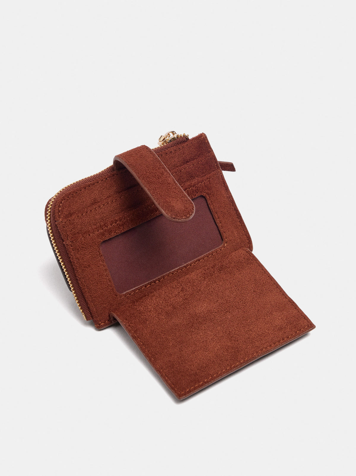 Card Holder With Leather Details