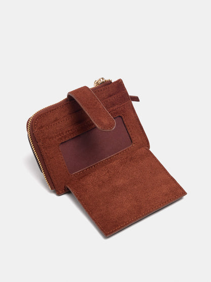 Card Holder With Leather Details