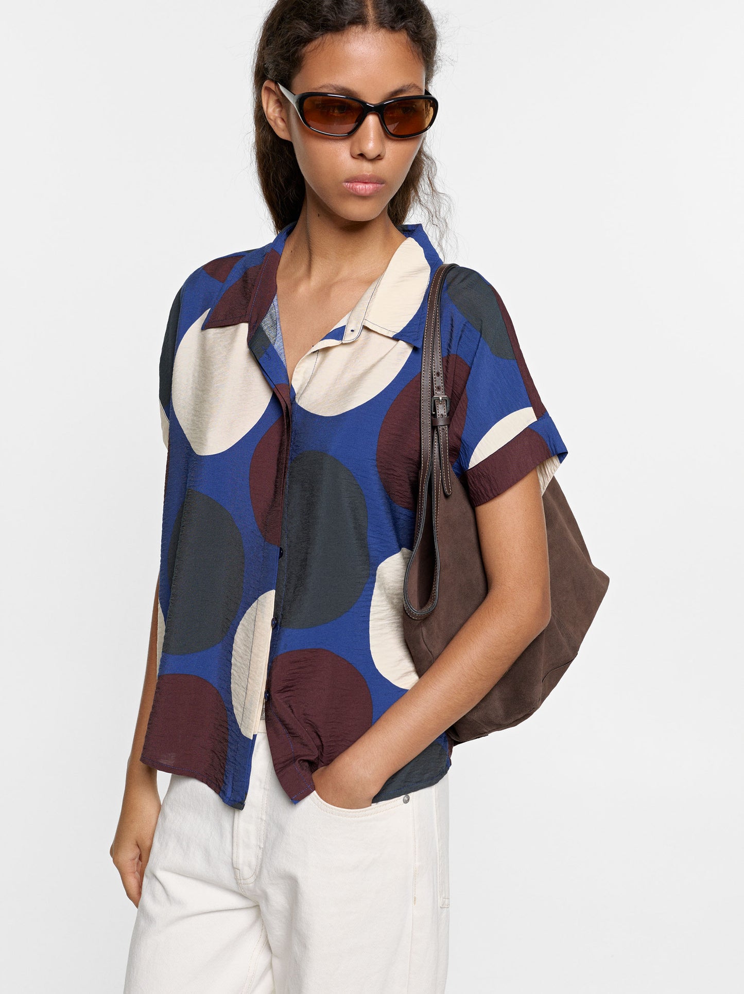 Printed Shirt With Crinkled Effect