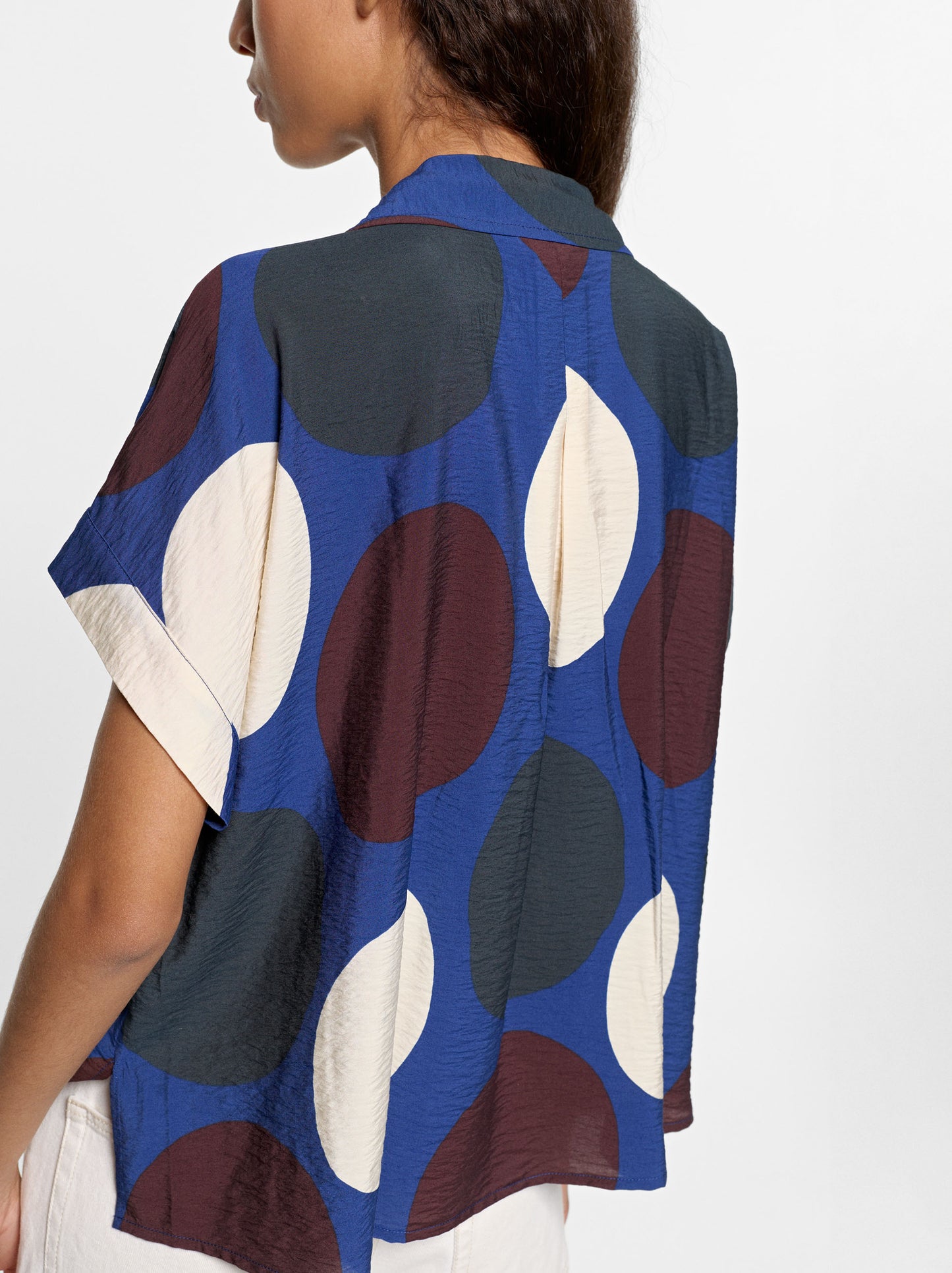 Printed Shirt With Crinkled Effect
