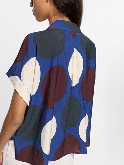 Printed Shirt With Crinkled Effect