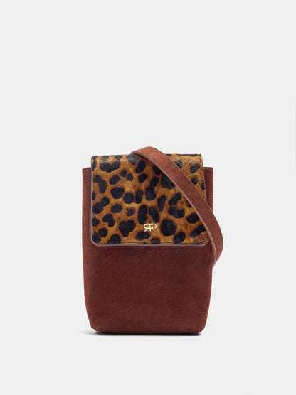 Leather Mobile Phone Bag With Leather Details