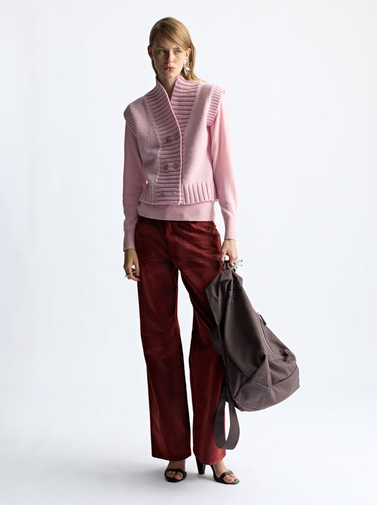 Mesh Waistcoat With Buttons