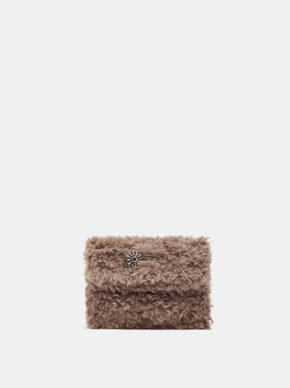 Faux Fur-Effect Pouch