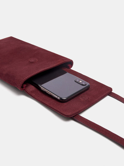 Leather-Effect Mobile Phone Bag With Flap