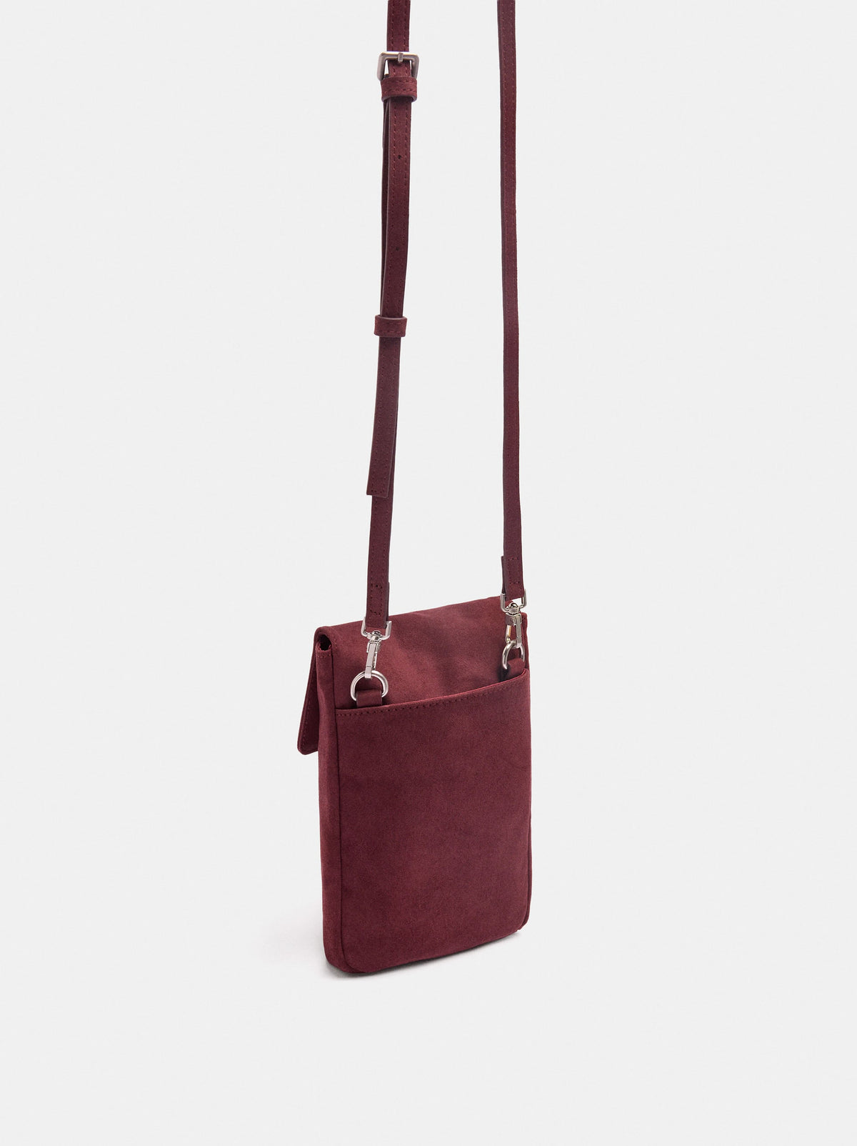 Leather-Effect Mobile Phone Bag With Flap
