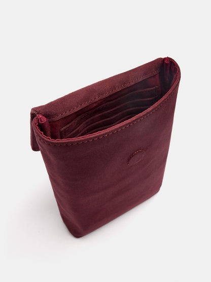 Leather-Effect Mobile Phone Bag With Flap