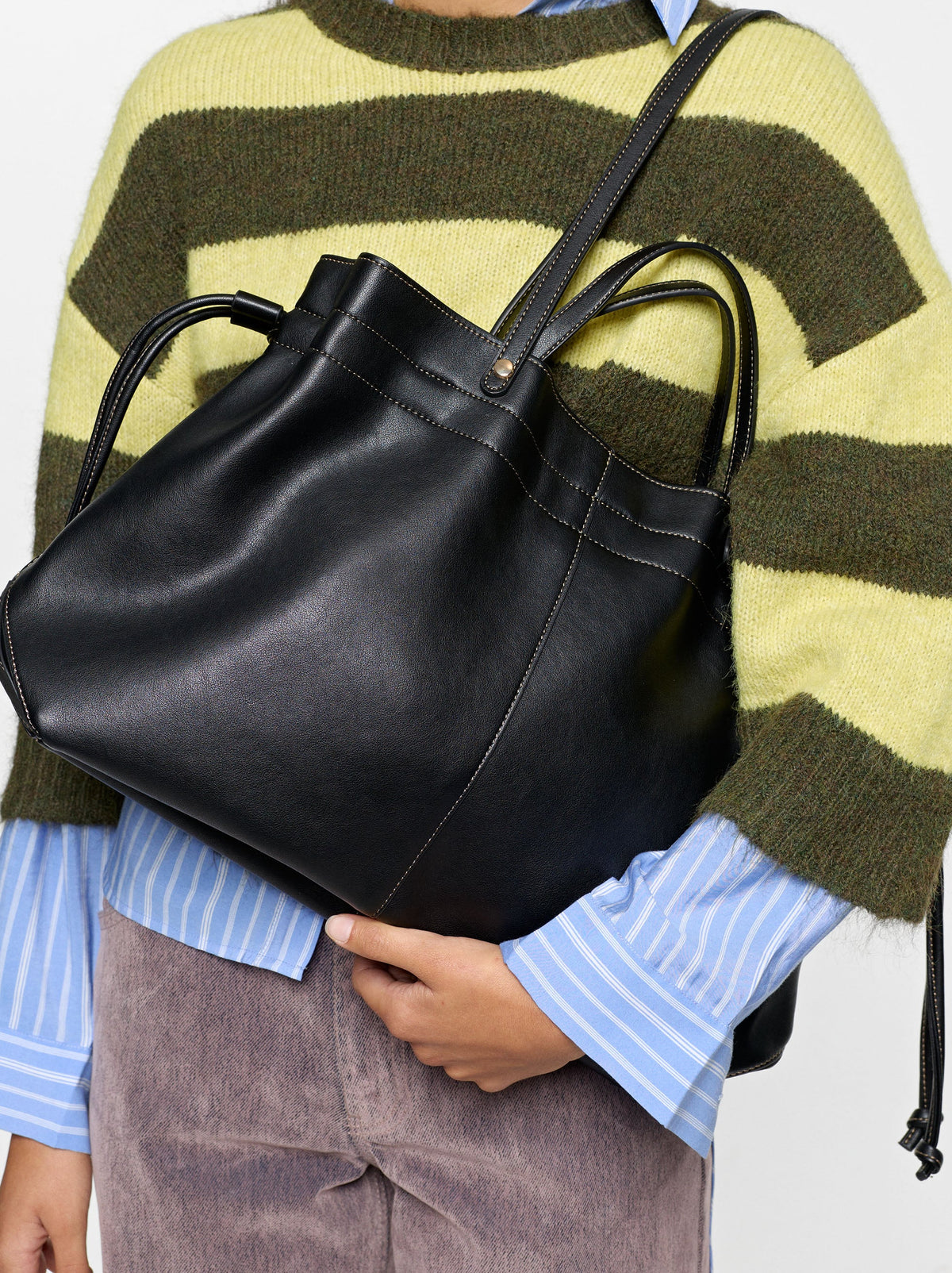 Shopper Bag With Versatile Straps