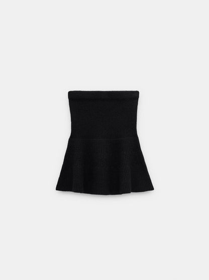 Mini Knit Skirt With Sash