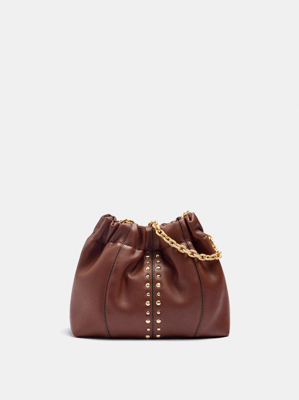 Handbag With Studs And Crossbody Bag