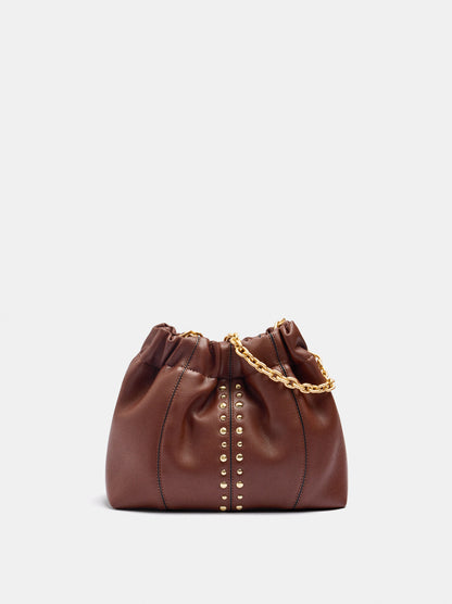 Handbag With Studs And Crossbody Bag