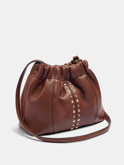 Handbag With Studs And Crossbody Bag