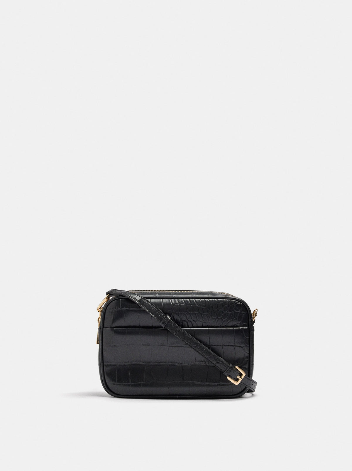 Animal-Embossed Crossbody Bag