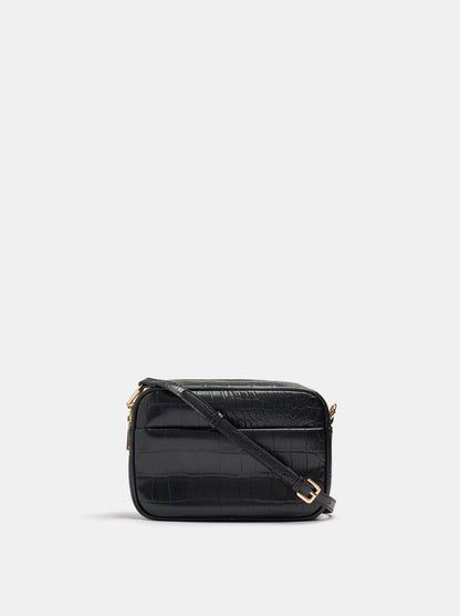 Animal-Embossed Crossbody Bag
