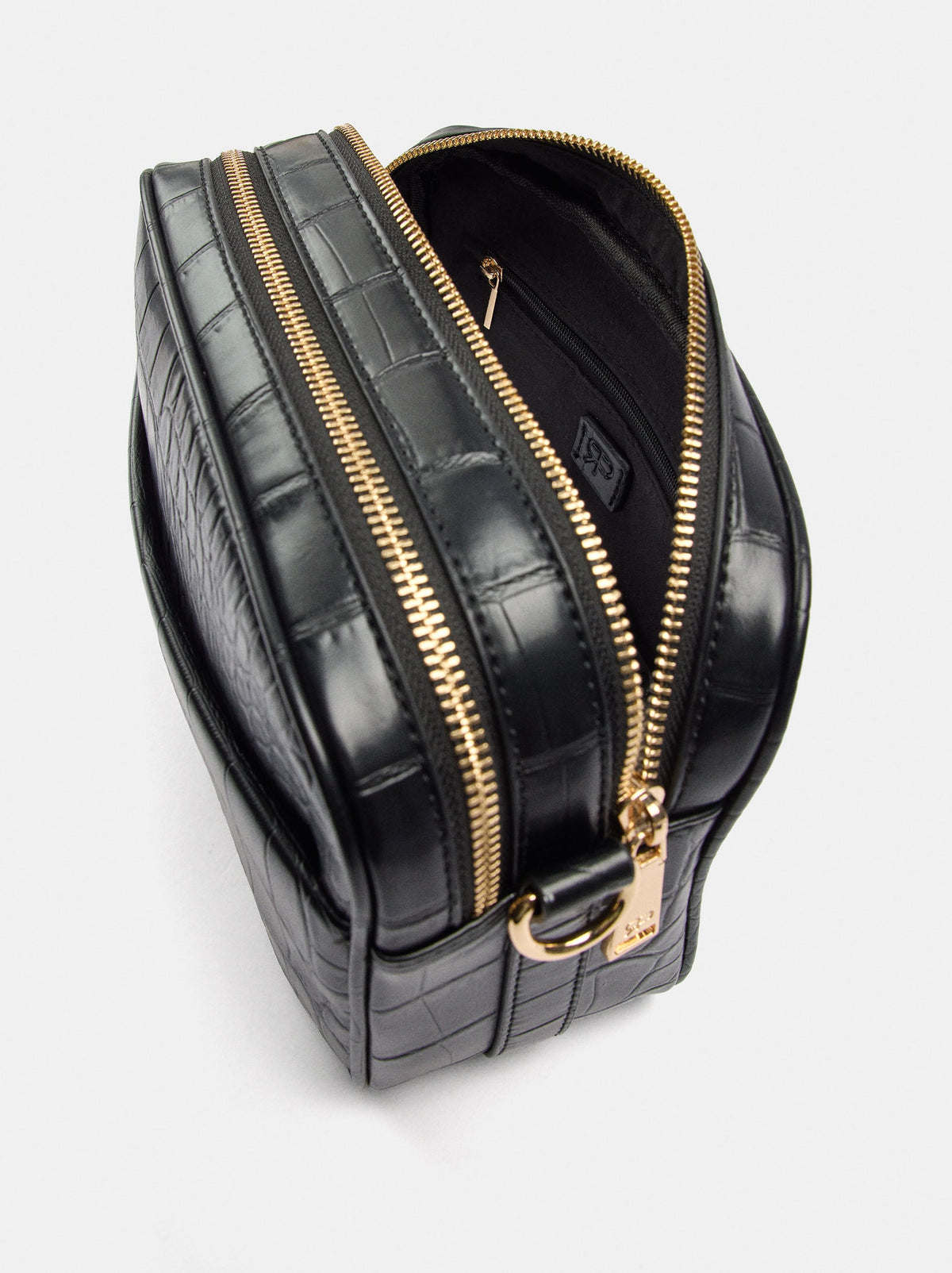 Animal-Embossed Crossbody Bag