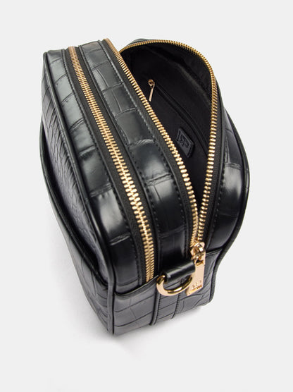 Animal-Embossed Crossbody Bag