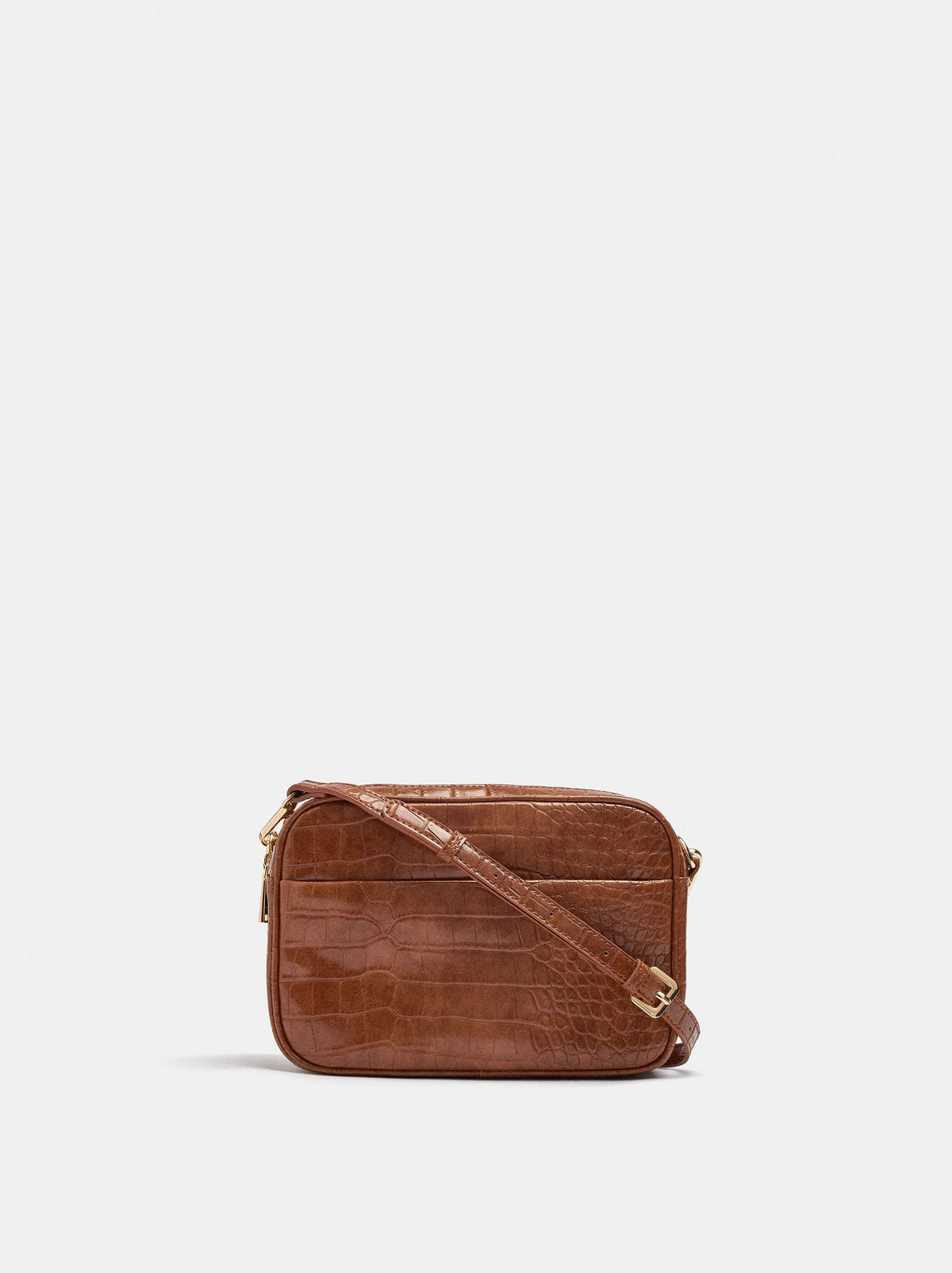 Animal-Embossed Crossbody Bag