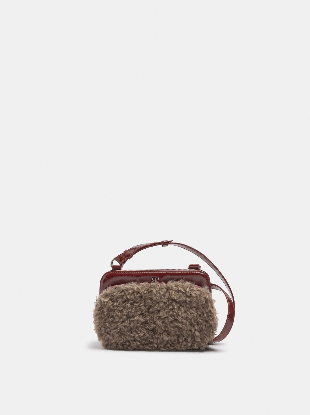Mini Double Bag With Faux-Fur Effect