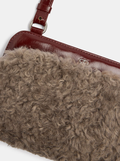 Mini Double Bag With Faux-Fur Effect