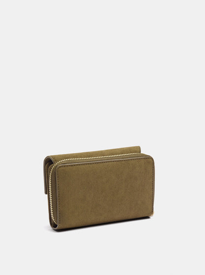 Leather-Effect Wallet With Flap