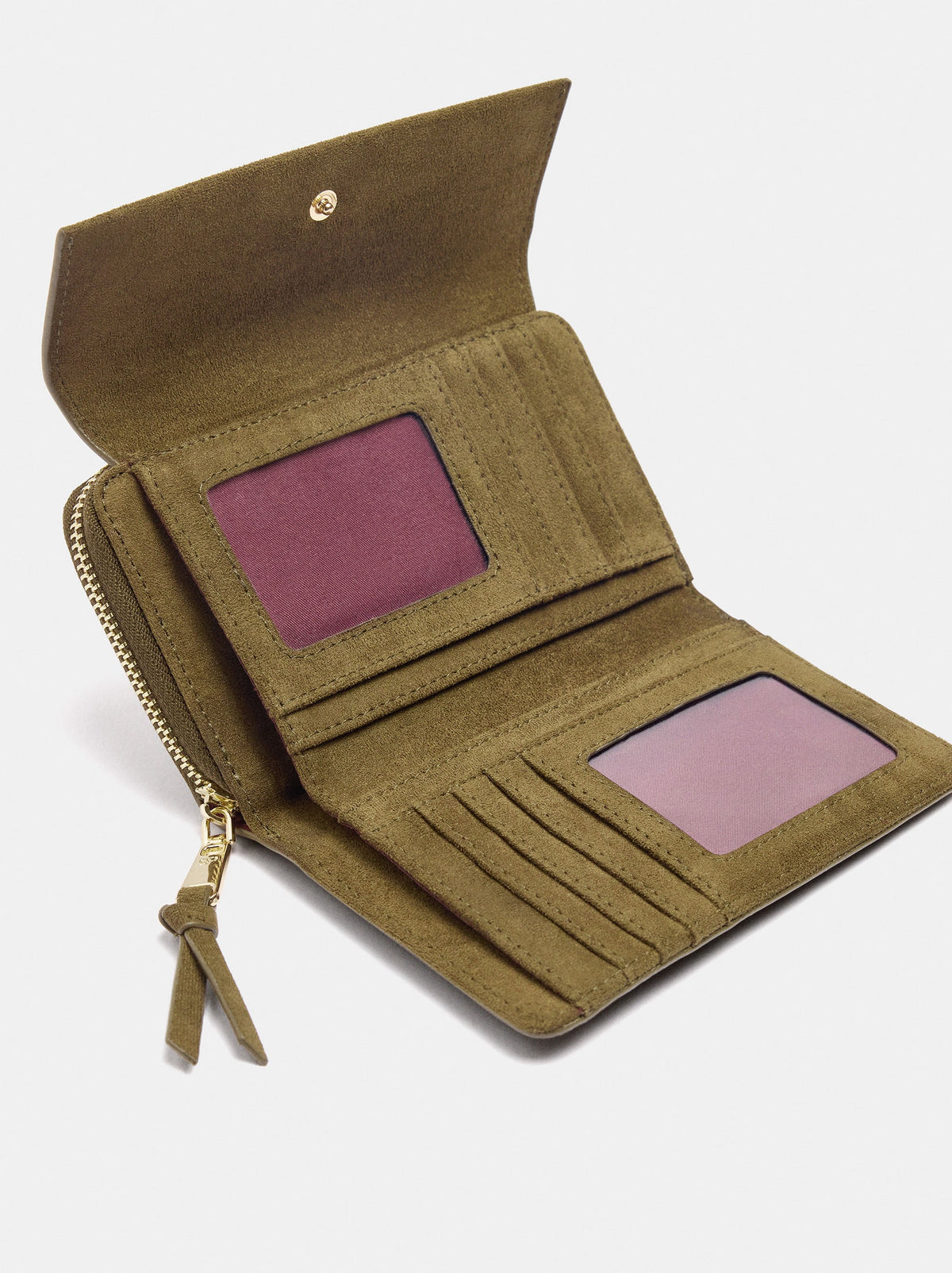 Leather-Effect Wallet With Flap