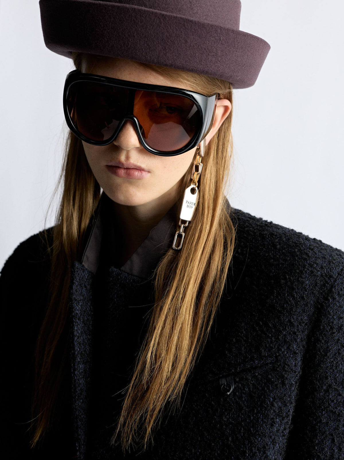 Translucent Aviator-Style Sunglasses