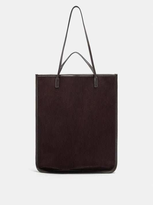Leather Shoulder Bag With Versatile Straps