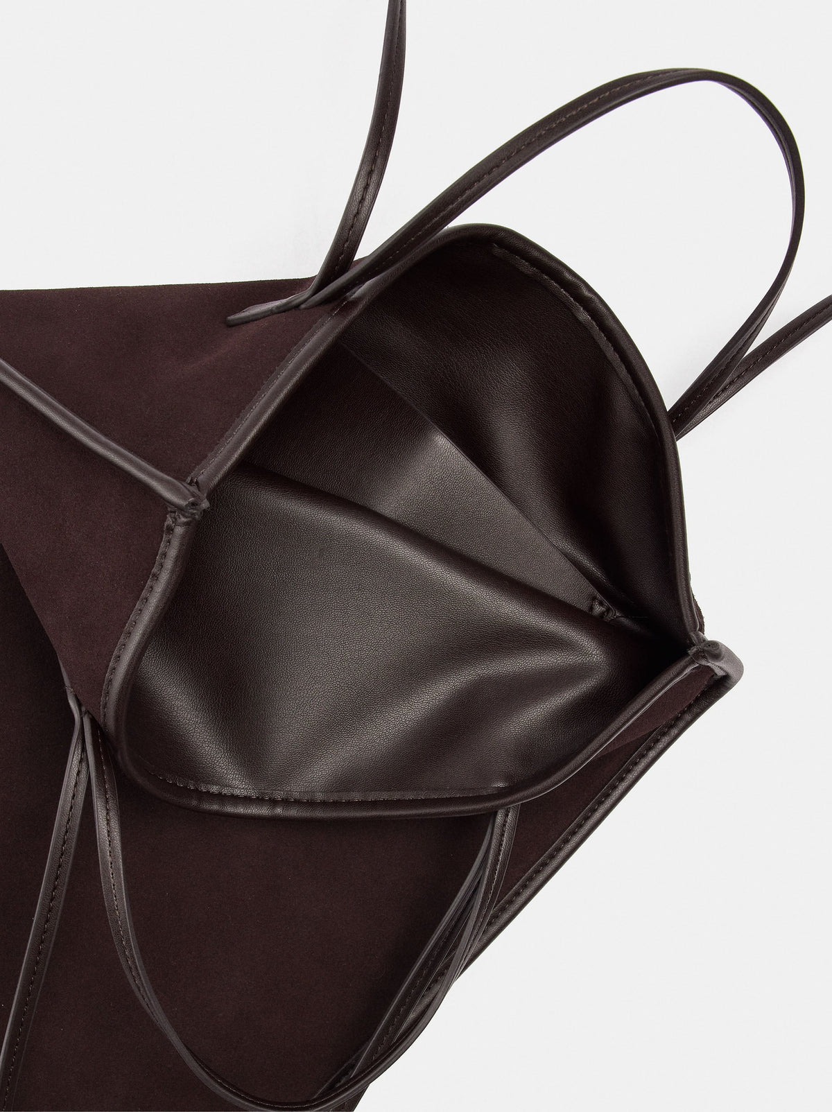 Leather Shoulder Bag With Versatile Straps