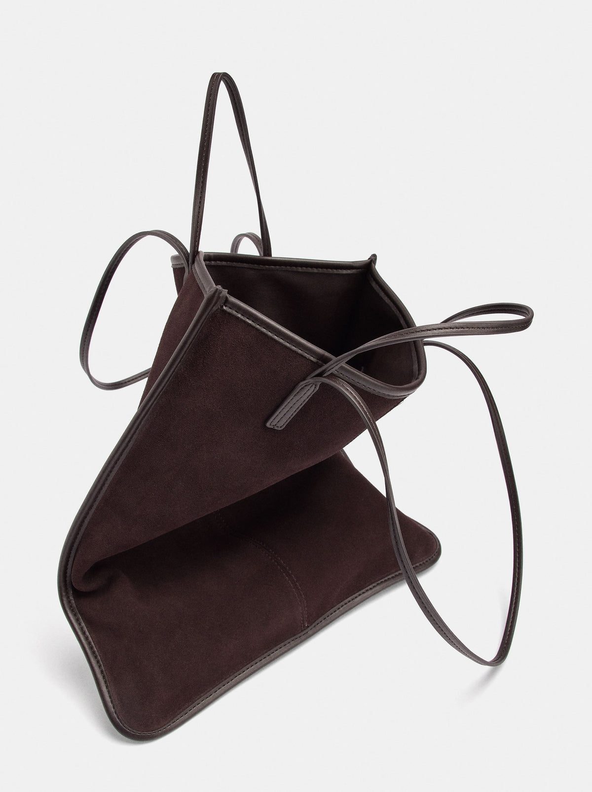 Leather Shoulder Bag With Versatile Straps