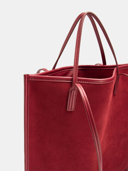 Leather Shoulder Bag With Versatile Straps