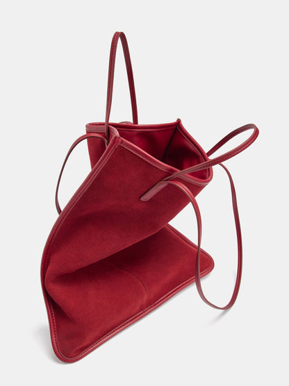 Leather Shoulder Bag With Versatile Straps