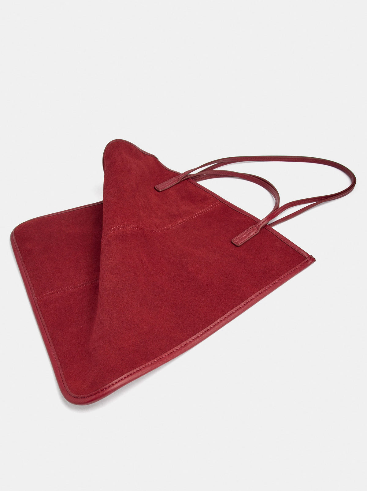 Leather Shoulder Bag With Versatile Straps