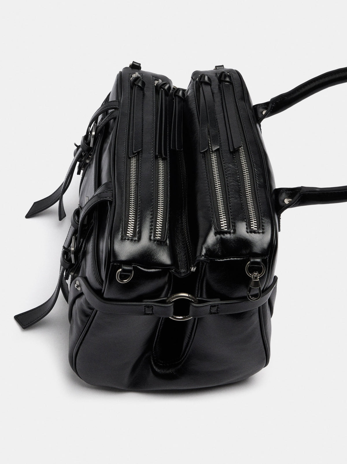 Double Leather Handbag