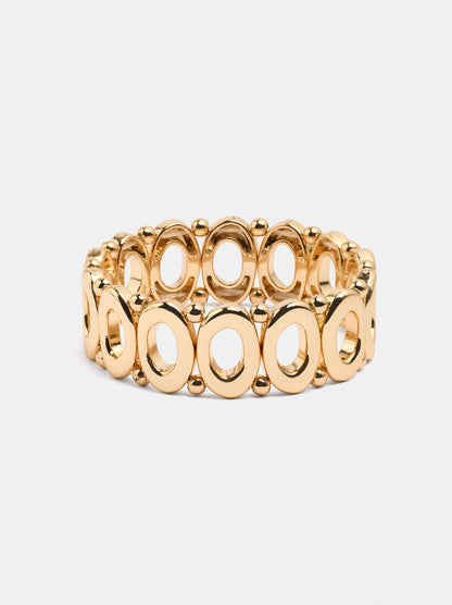 Elastic Bracelet With Oval Links