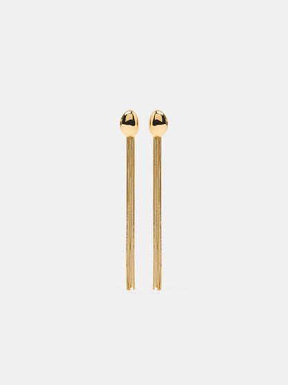 Long Snake Chain Earrings