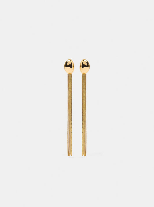 Long Snake Chain Earrings