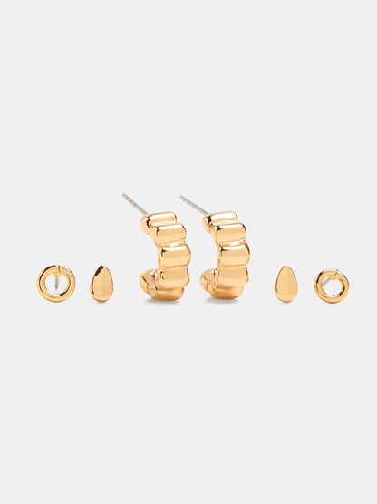 Set Of Gold Earrings