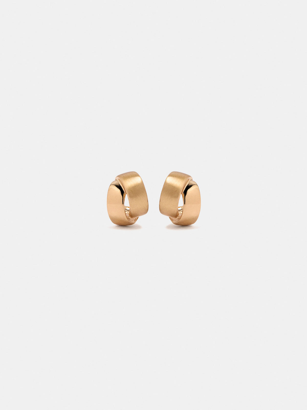 Wide Interlinked Hoop Earrings
