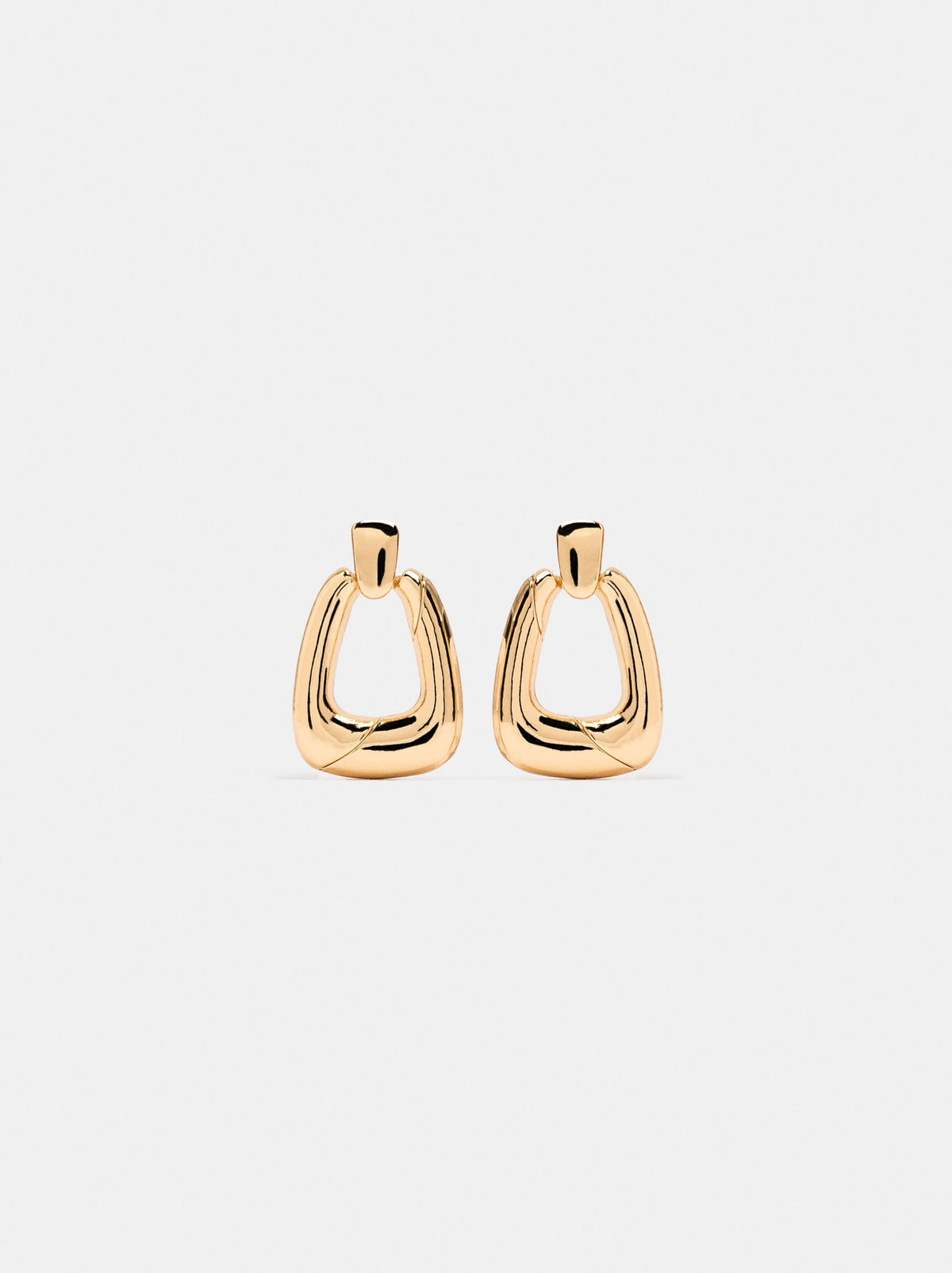 Elongated Hoop Earrings