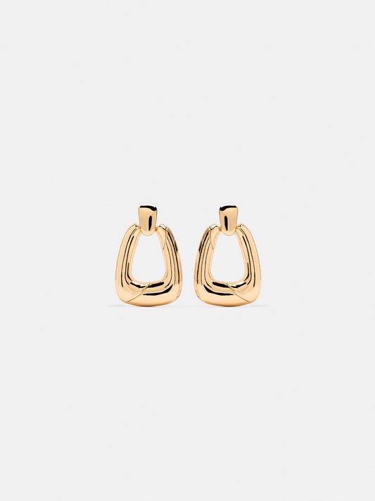 Elongated Hoop Earrings