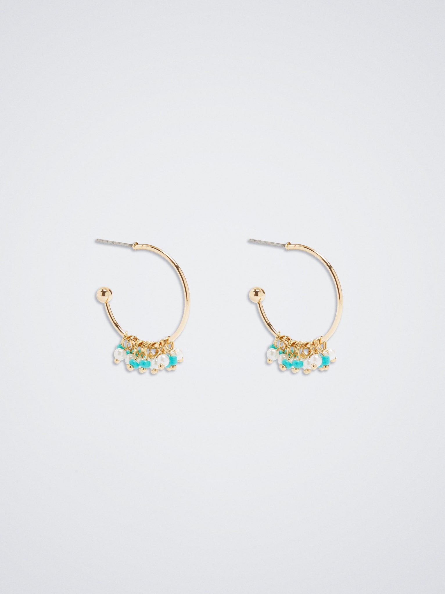 Hoop Earrings With Beads