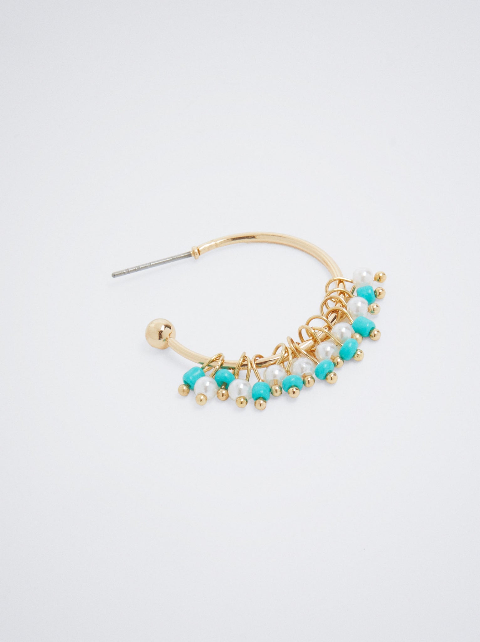 Hoop Earrings With Beads