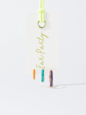 Set Of Enamel Hoops