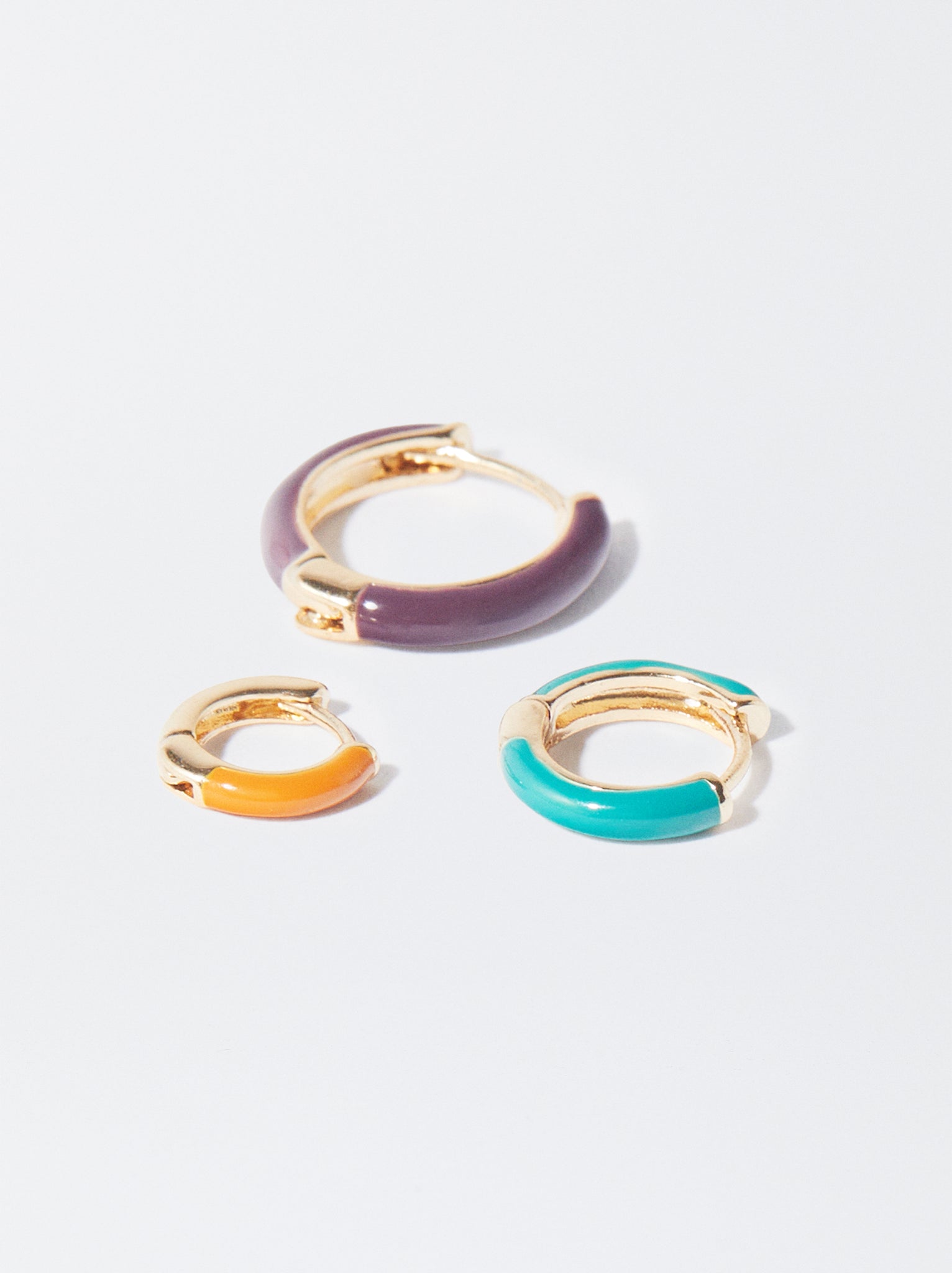 Set Of Enamel Hoops