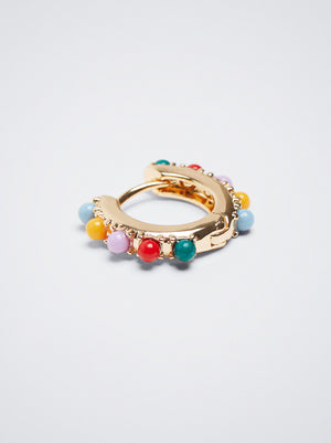 Beaded Hoop Earrings
