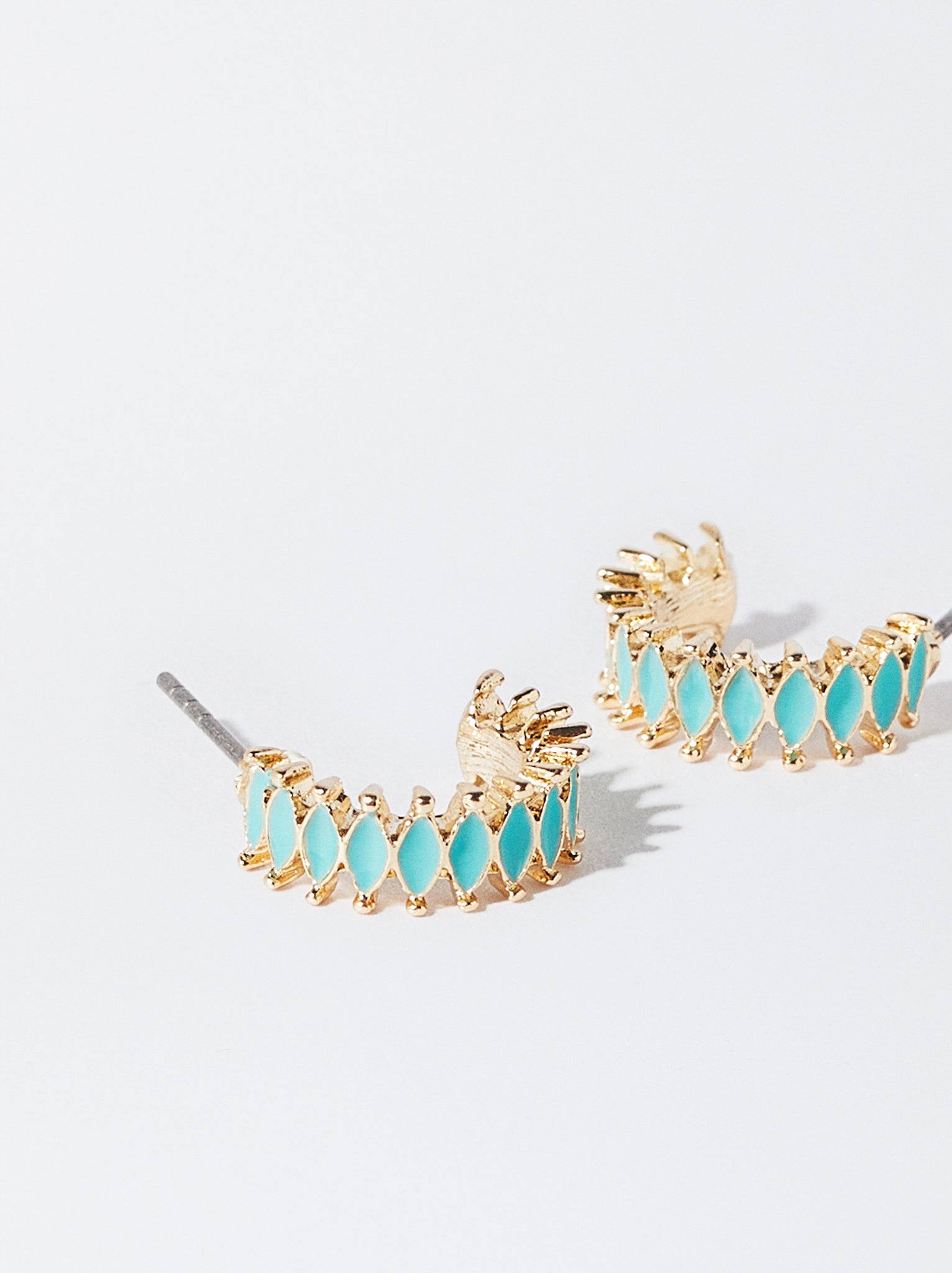 Hoop Earrings With Crystals